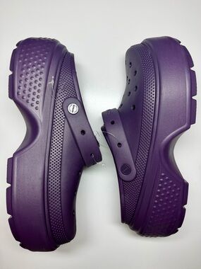 Crocs Stomp Clog Platform Purple Men’s 12 Women’s 14 209347‑5AS